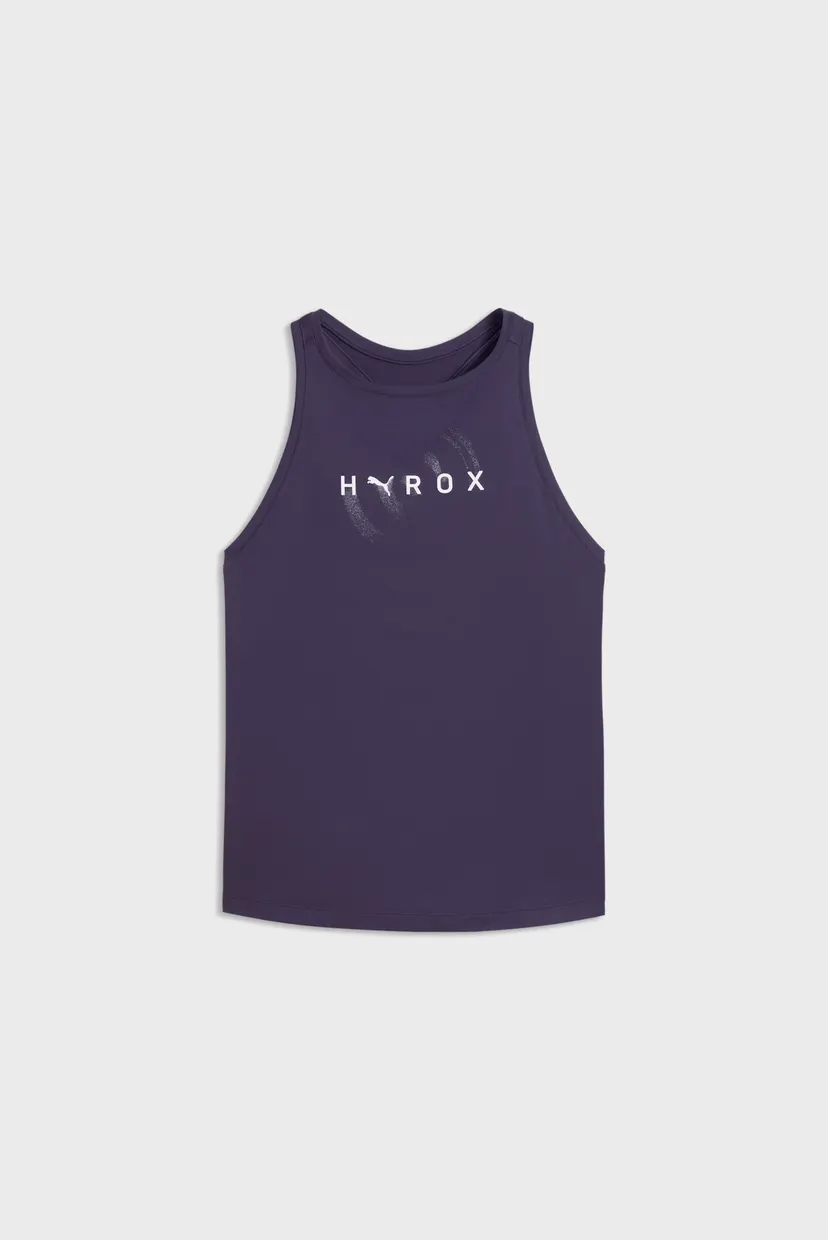 Женская темно-синя майка PUMA x HYROX CLOUDSPUN Racerback Tank Top Women 4