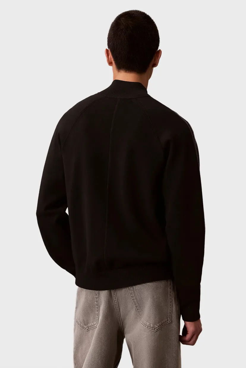 Чоловічий чорний кардиган TECH KNIT TRACK JACKET 4
