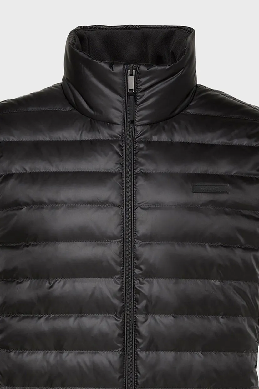Чоловічий чорний жилет SLVLSS LT WT NYLON PUFFER VEST 6