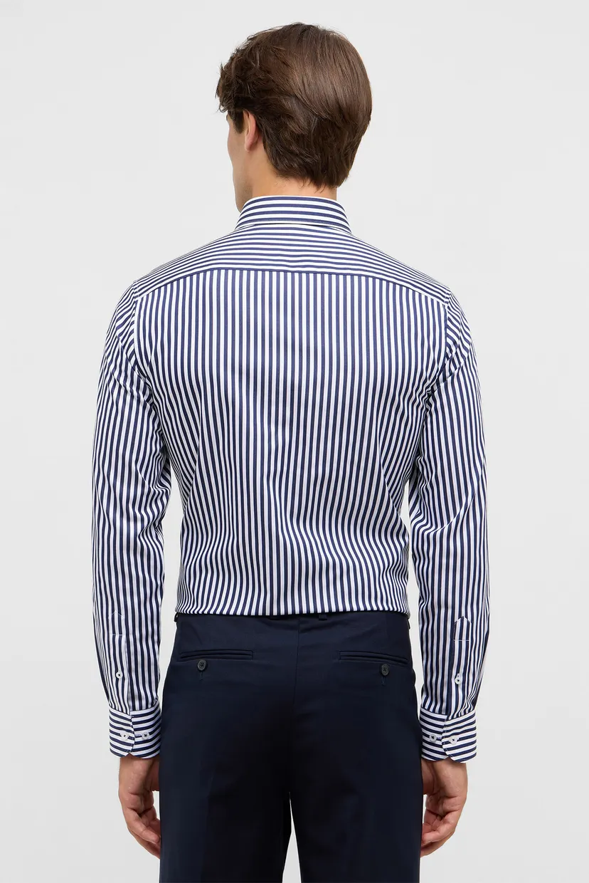 Мужская рубашка в полоску SLIM FIT 3