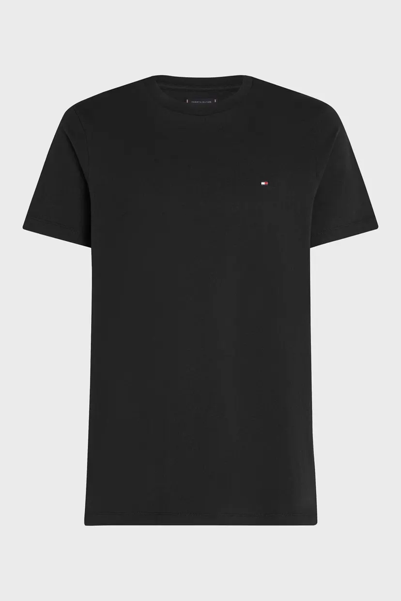 Чоловіча чорна футболка ESSENTIAL REG FIT SOLID TEE 5