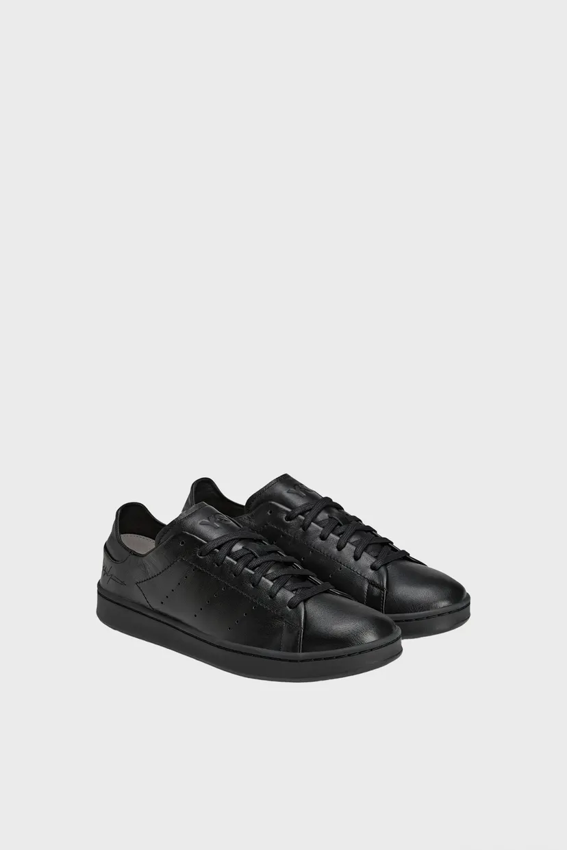 Черные кожаные сникерсы Y-3 Stan Smith 4