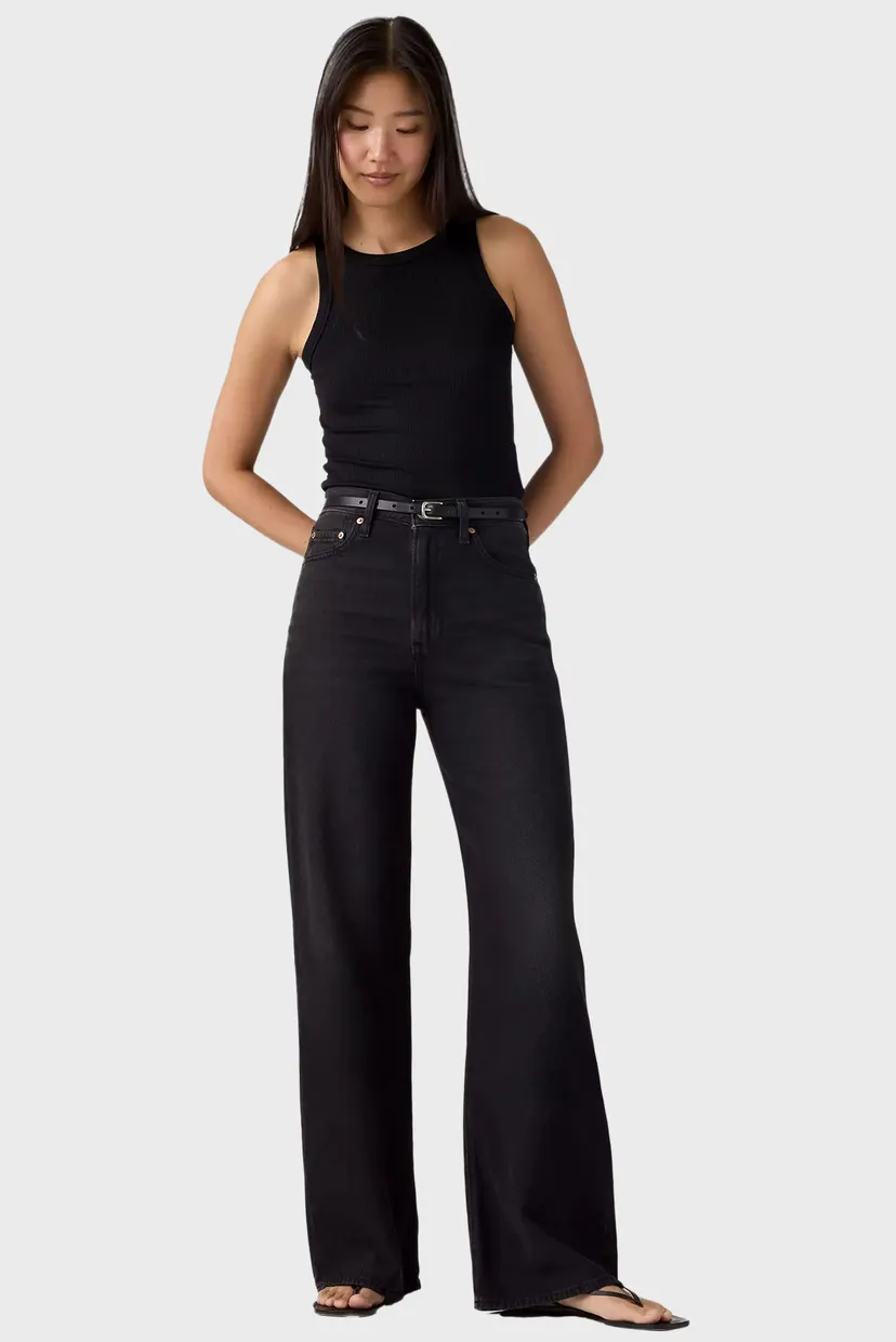 Жіночі чорні джинси Ribcage Wide Leg 4
