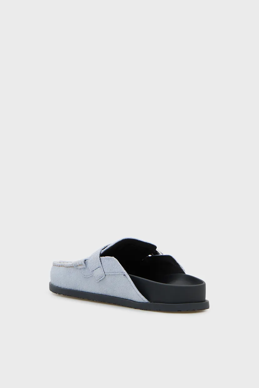 Женские голубые замшевые клоги COMFORT 5