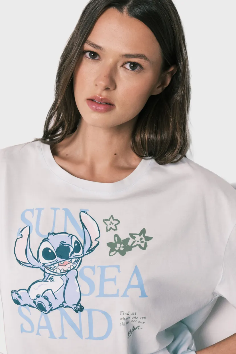 Жіноча піжама (футболка, шорти) Stitch 4
