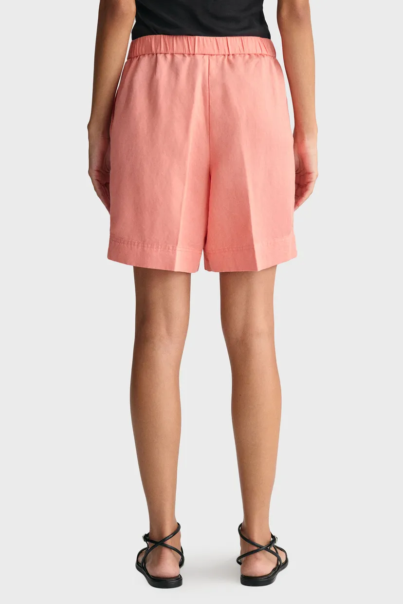 Женские розовые льняные шорты REL LINEN BLEND PULL ON 3
