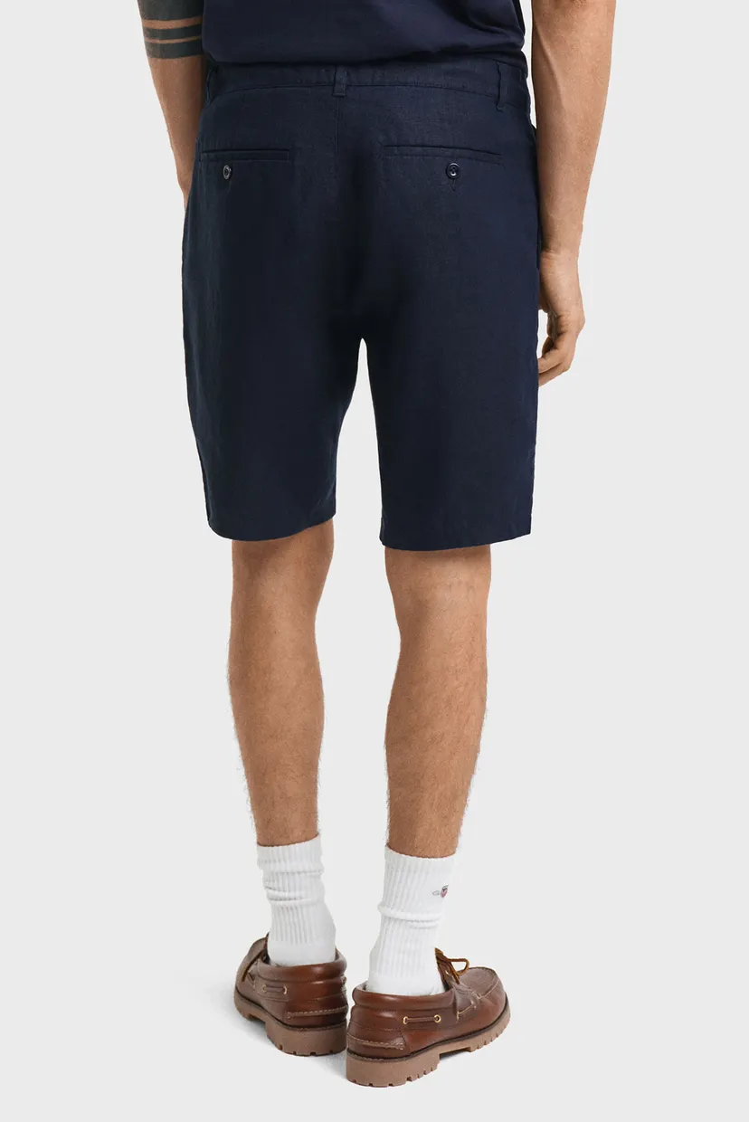 Чоловічі темно-сині лляні шорти RELAXED LINEN DS SHORTS 4