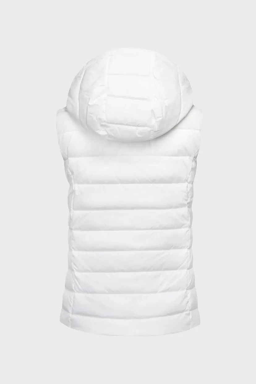 Жіночий білий жилет TJW BASIC HOODED VEST 6