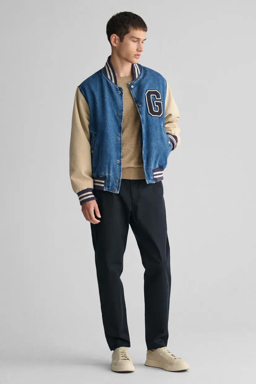 Мужские черные чиносы TAPERED TWILL CHINOS 3