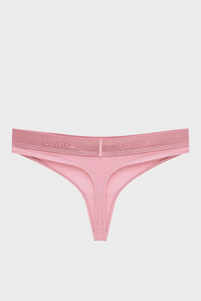 Женские розовые трусики THONG 8