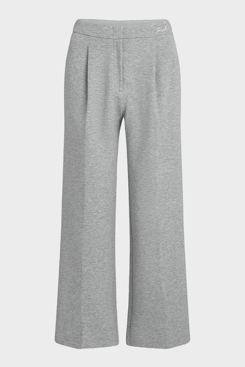 Женские светло-серые кюлоты DOUBLE JERSEY SWEATPANTS 5