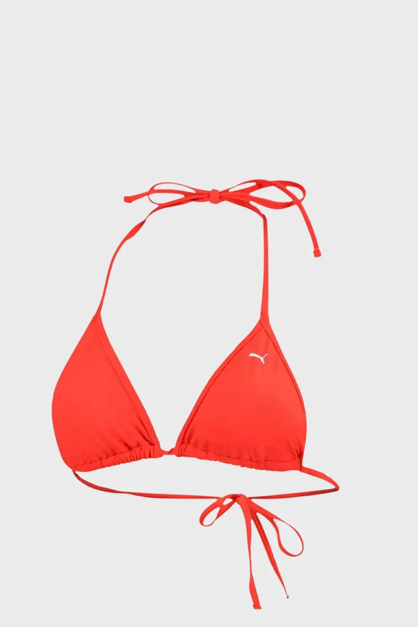 Женский красный лиф от купальника PUMA Swim Women Triangle Bikini Top 6