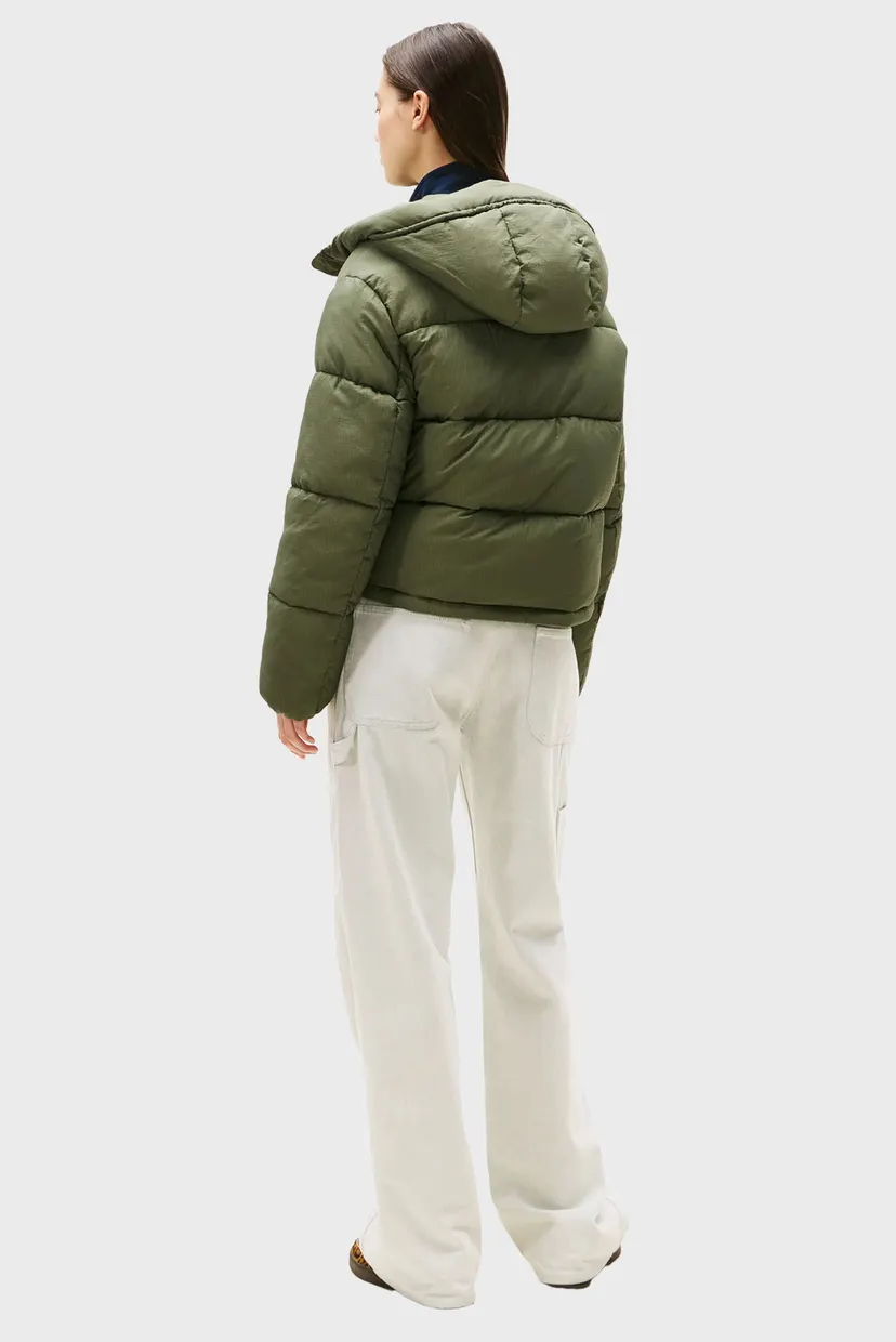 Женский зеленый пуховик PUFFER 3