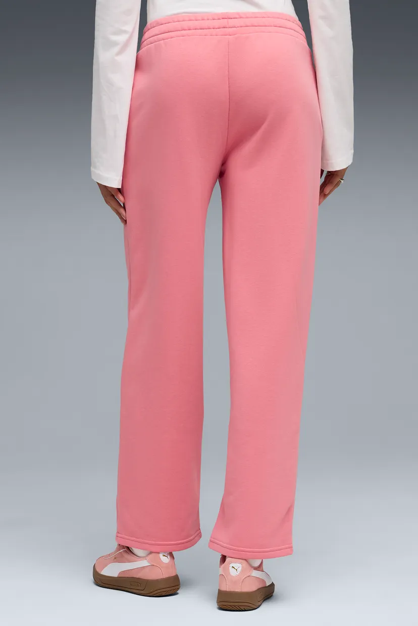 Женские розовые спортивные брюки ESS Small No. 1 Logo Comfort Straight Pants Women 3