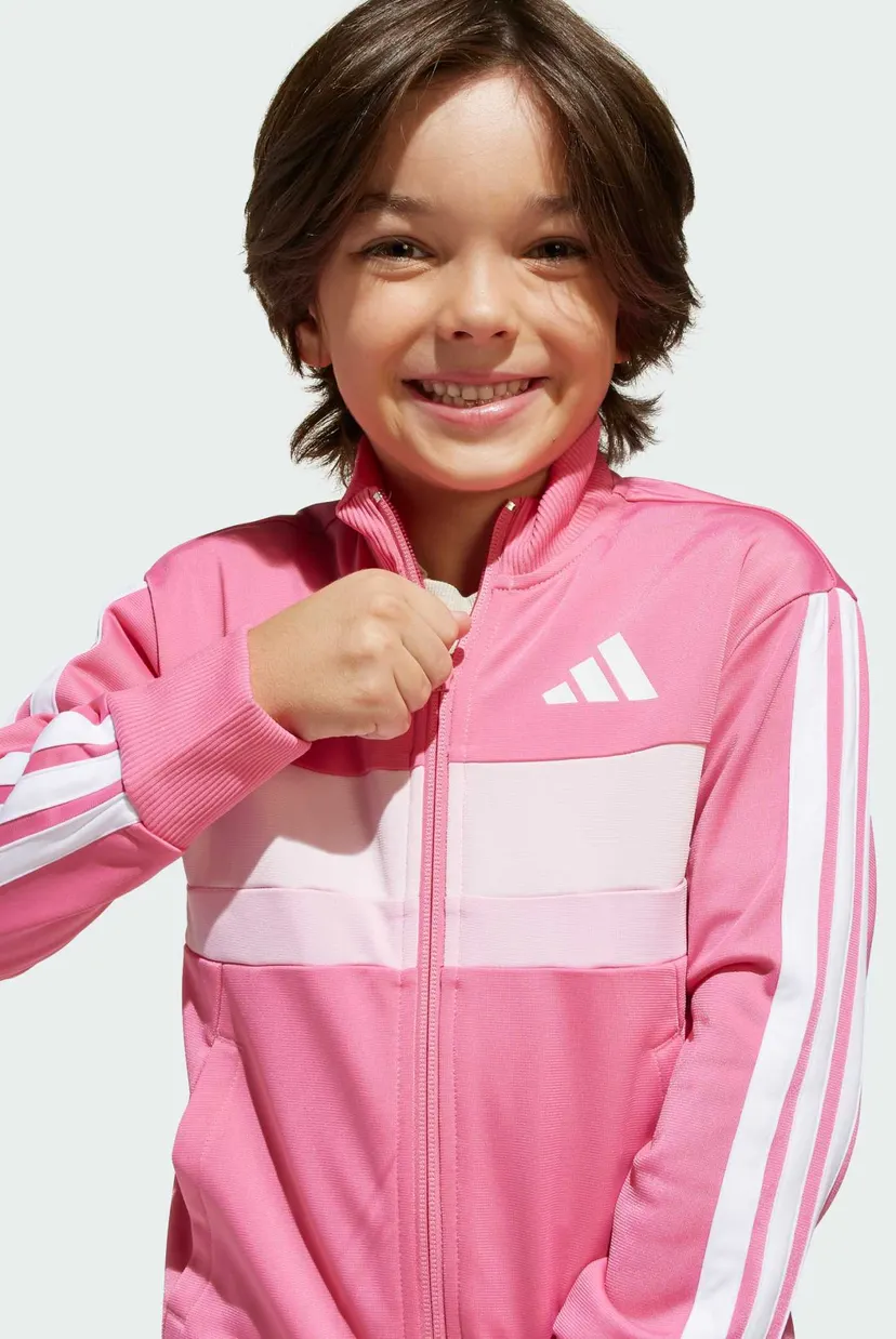 Дитячий рожевий спортивний костюм (кофта, штани) Seasonal Essentials Tiberio 3-Stripes Tricot Kids 5