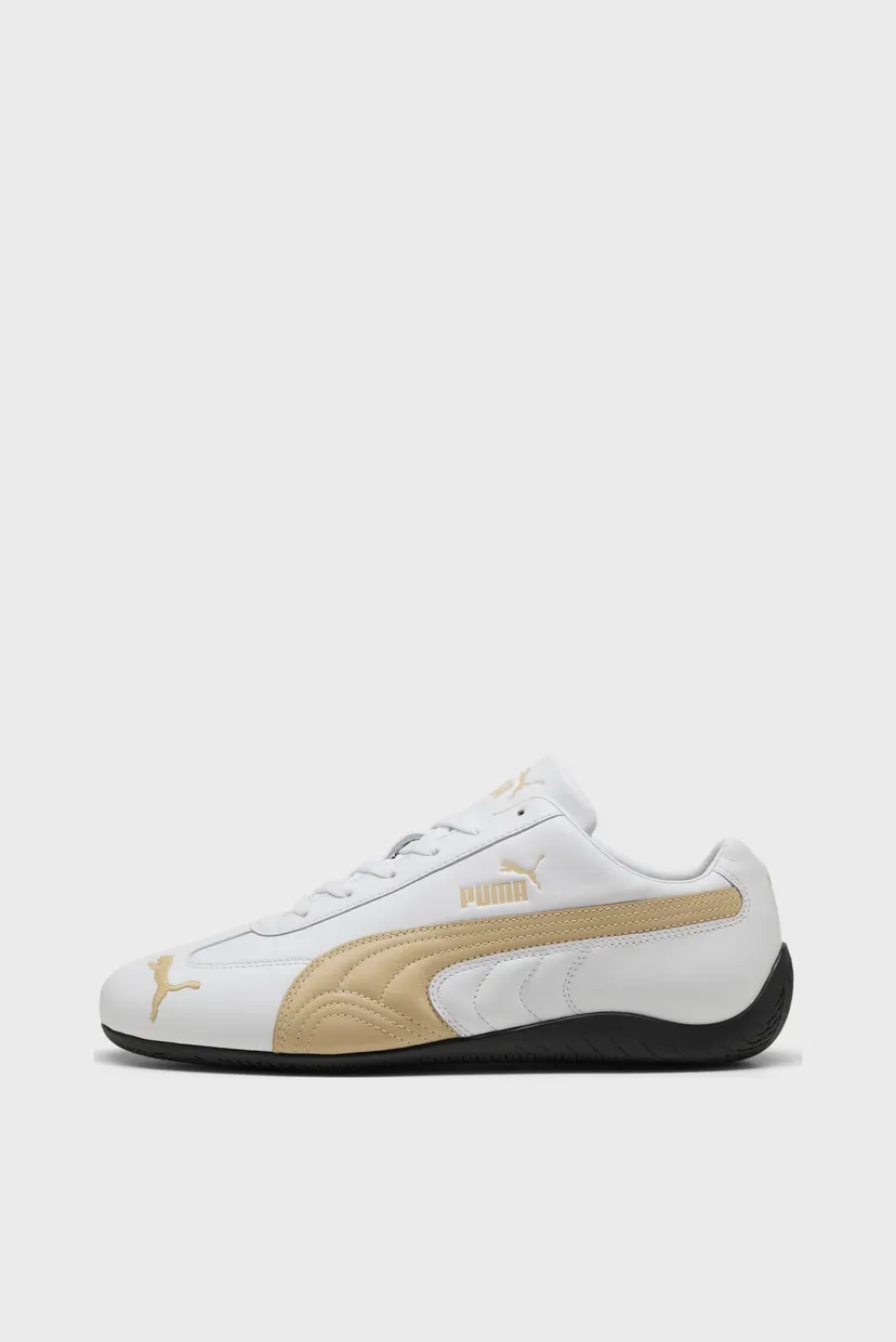 Белые кожаные кроссовки Speedcat Leather Sneakers Unisex 4