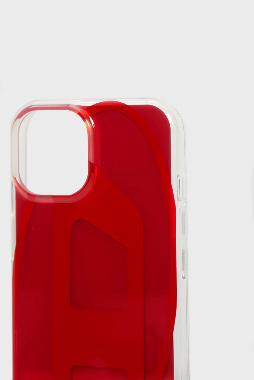 Червоний чохол для телефона Diesel Oval D Case SS24 for iPhone 15 3