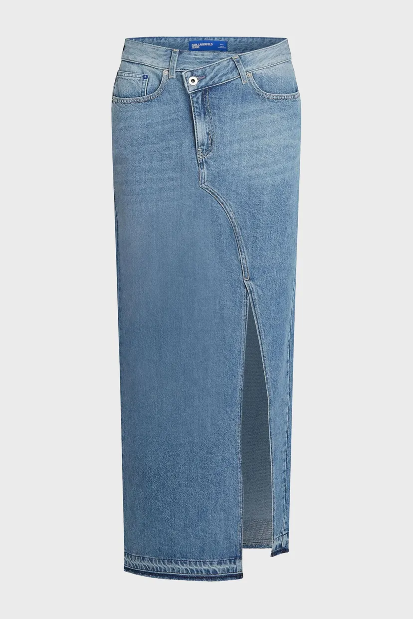 Жіноча блакитна джинсова спідниця KLJ DENIM MAXI SKIRT 6