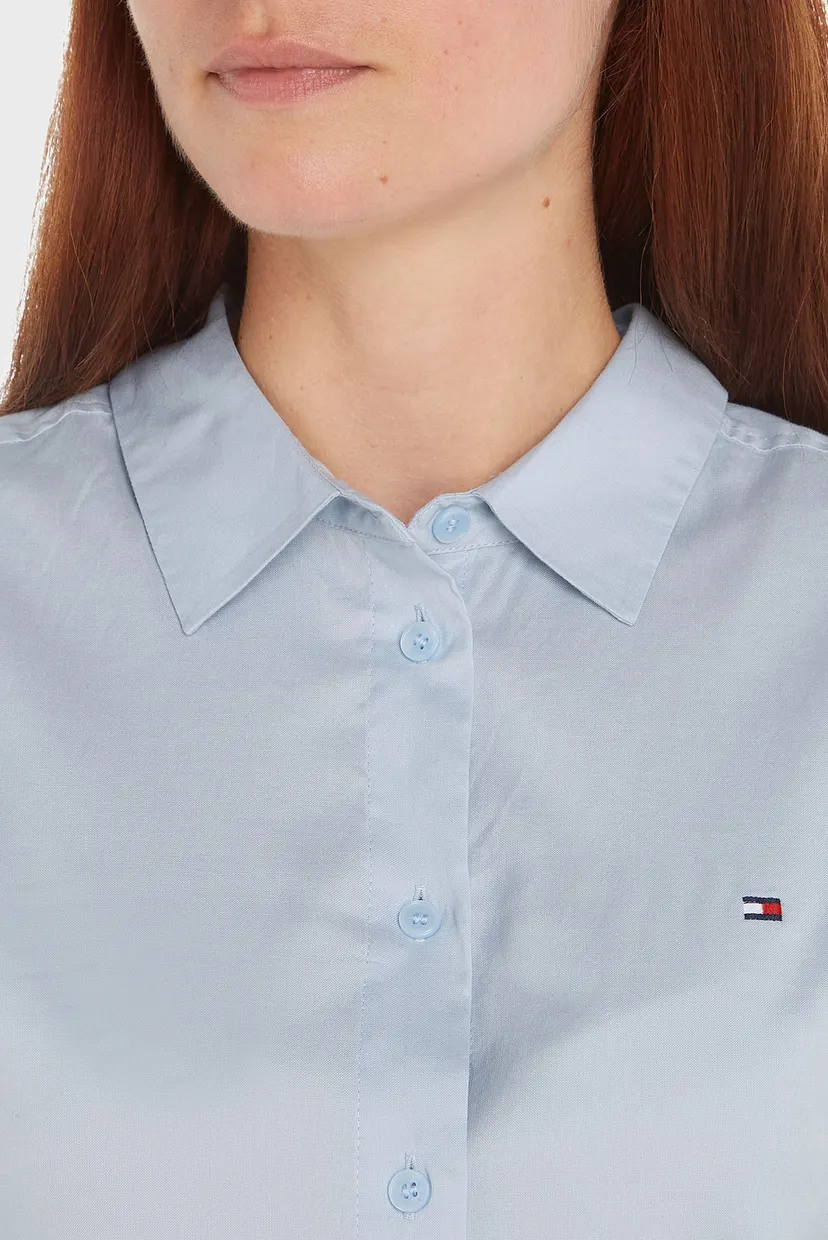Женская голубая рубашка STRETCH OXFORD REGULAR SHIRT 3