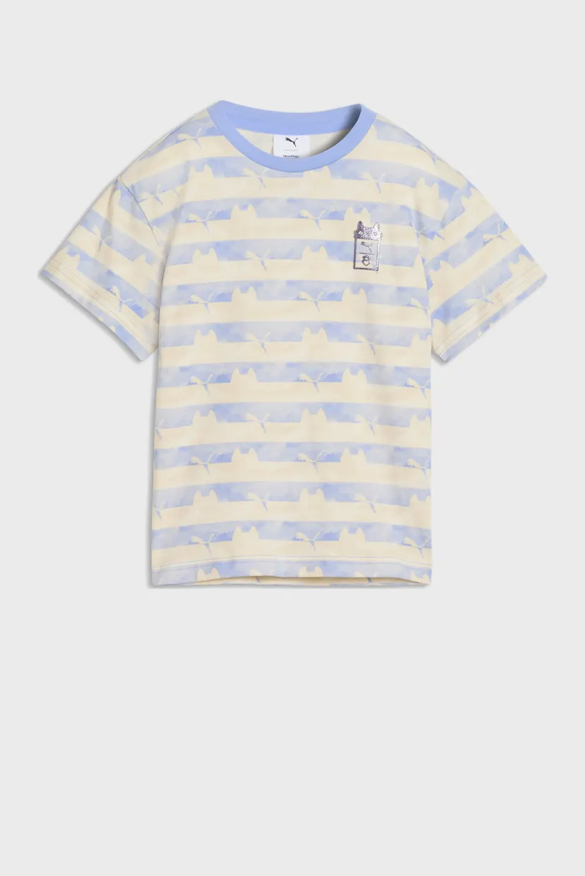 Дитяча футболка у смужку PUMA x GABBY'S DOLLHOUSE Relaxed Printed Tee Kids 4