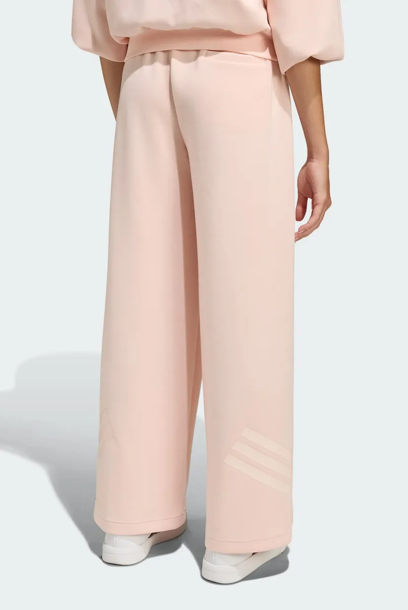 Детские розовые спортивные брюки FUTURE ICONS 3 STRIPES WIDE LEG 3