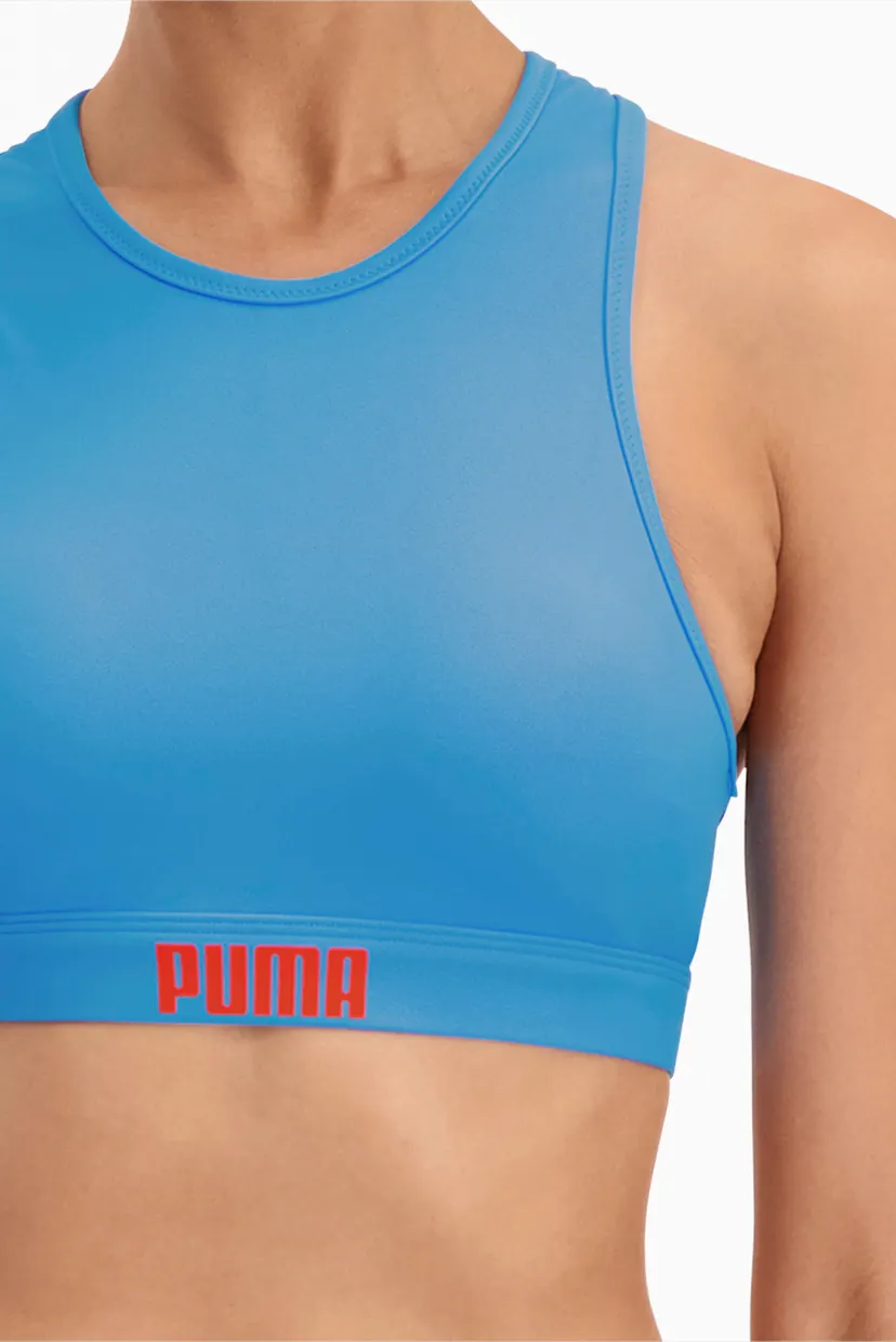 Жіночий синій ліф від купальника PUMA Swim Women Racerback Swim Top 4