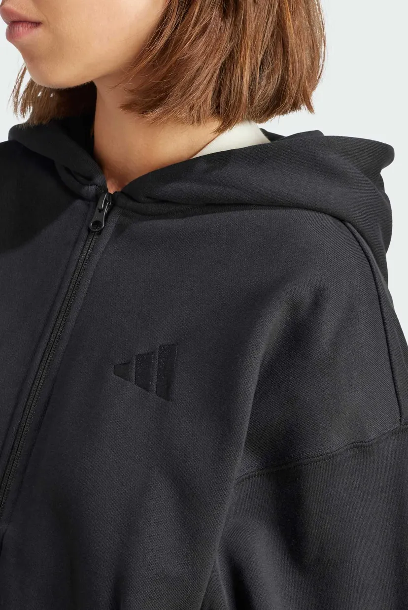 Женское черное худи ALL SZN French Terry Loose 4