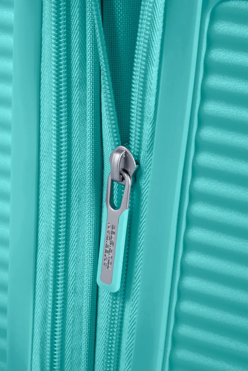 Бирюзовый чемодан 55 см SOUNDBOX AQUA BLUE 6