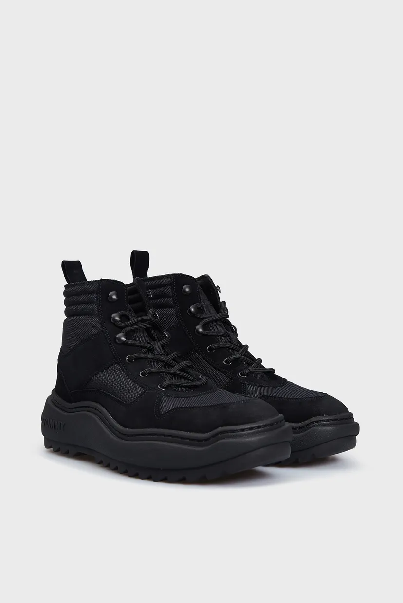 Чоловічі чорні черевики TJM MIX MATERIAL BOOT 3