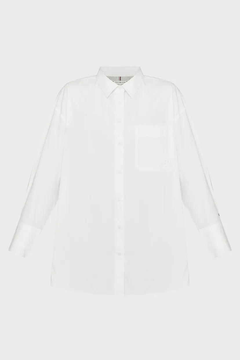 Жіноча біла сорочка SMD ESSENTIAL LOOSE FIT SHIRT 6