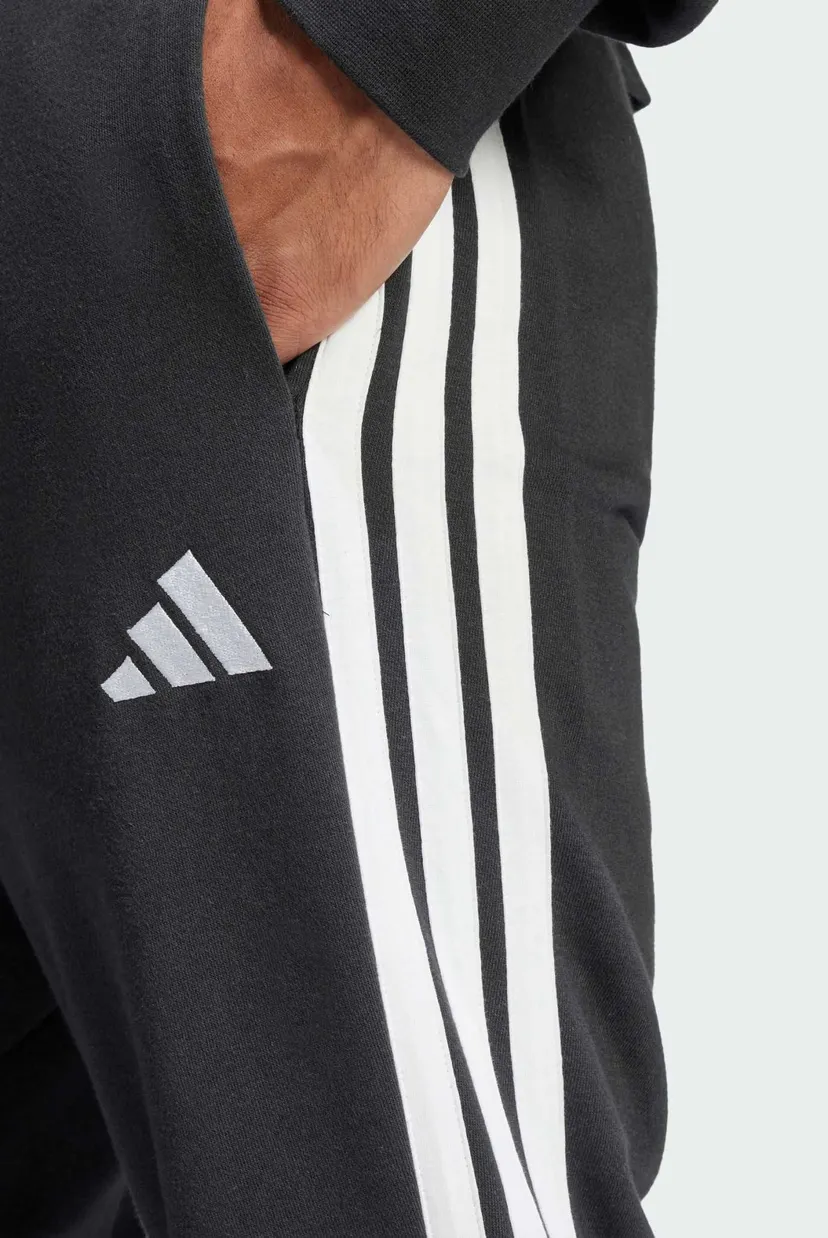 Чоловічі чорні спортивні штани Essential 3-Stripes French Terry 4