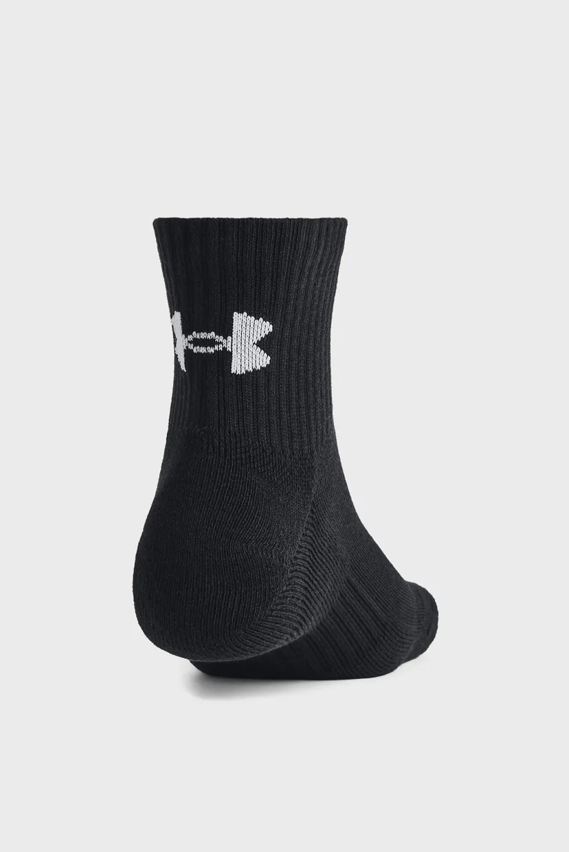 Черные носки (3 пары) Unisex UA TC 3pk Qtr 5