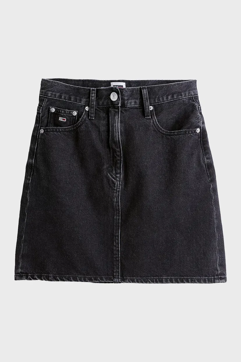 Жіноча чорна джинсова спідниця MOM SKIRT BI8080 5