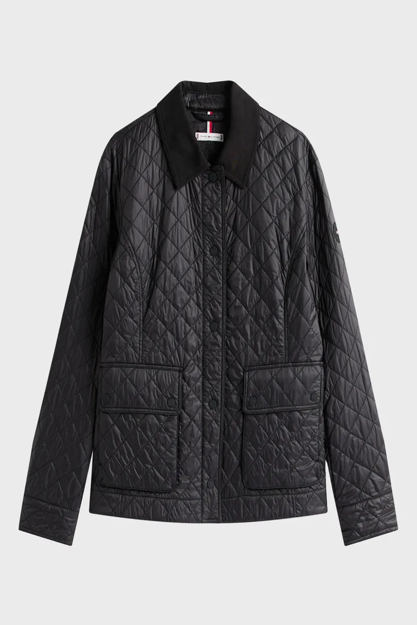 Женская черная куртка PADDED 4