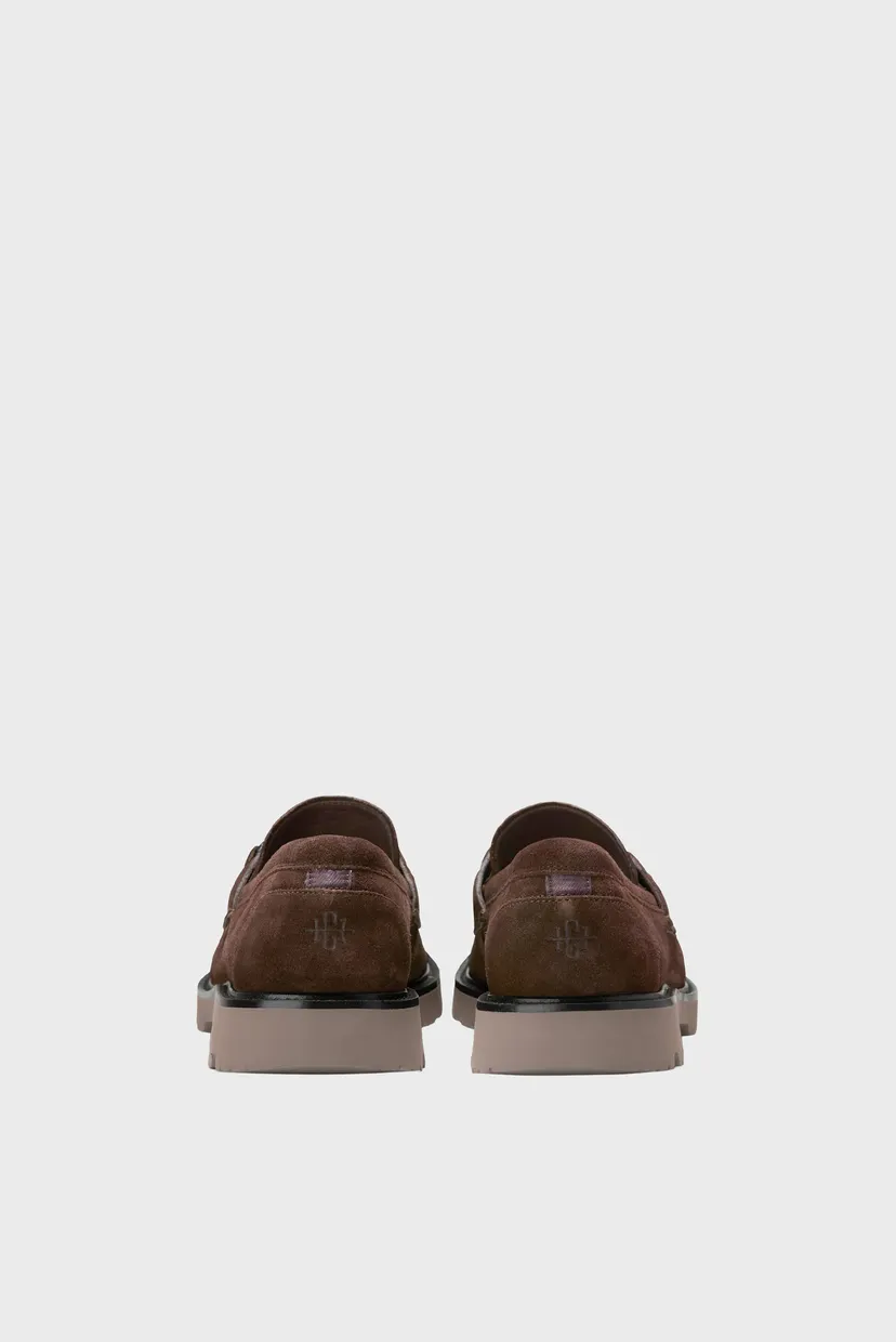 Мужские коричневые замшевые лоферы American Classics Bit Loafer 4
