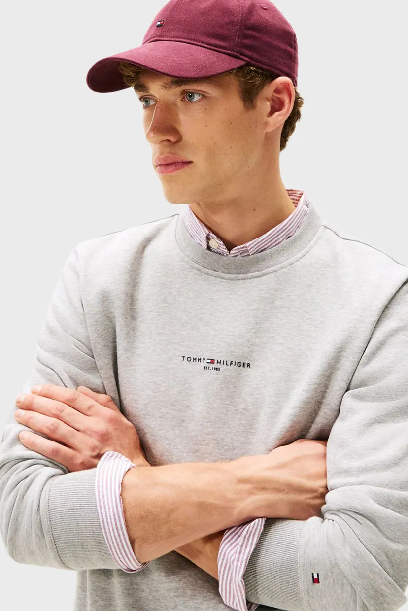 Чоловічий світло-сірий світшот CREWNECK 4