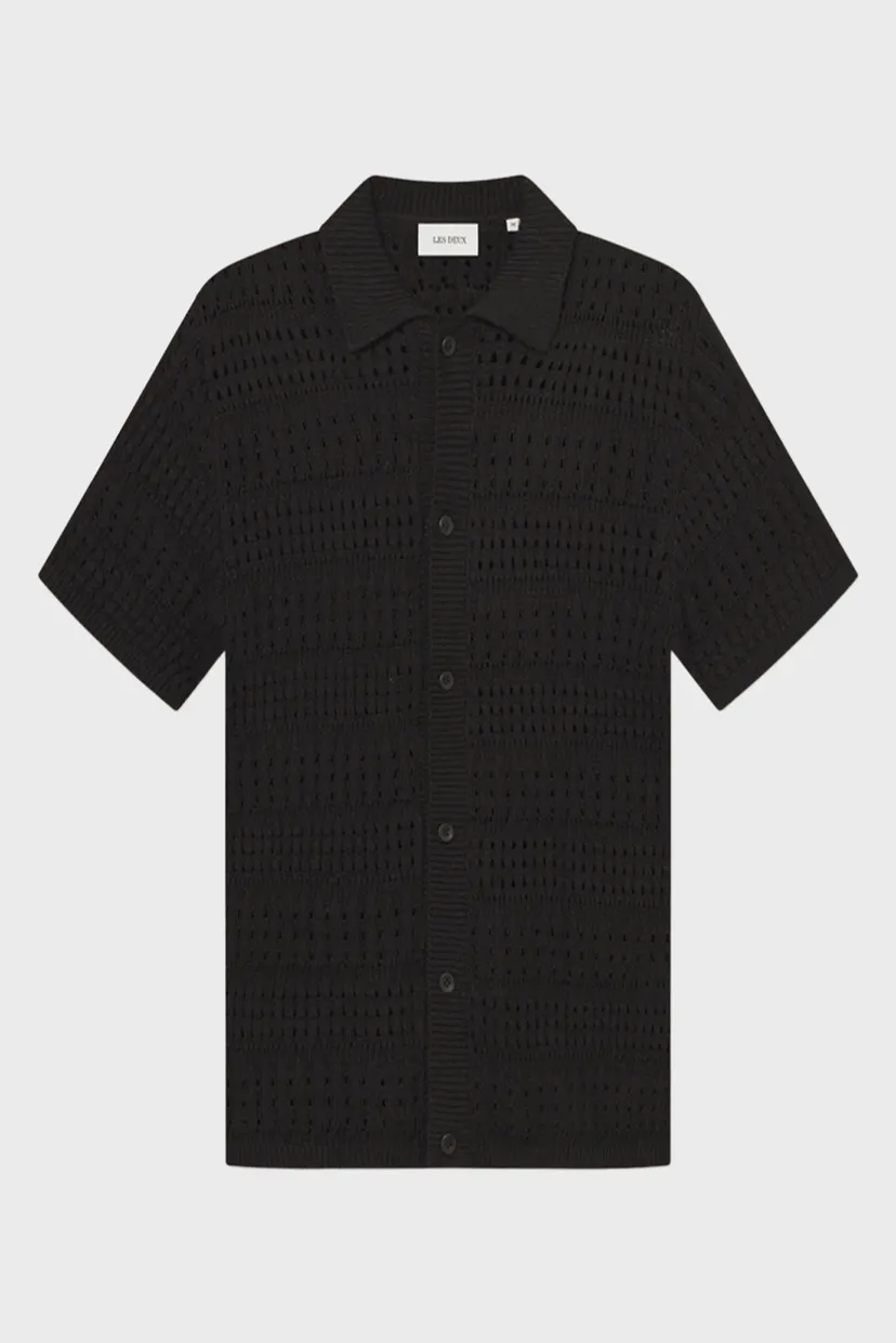 Чоловічий чорний кардиган Elvin Structure Knitted SS 5