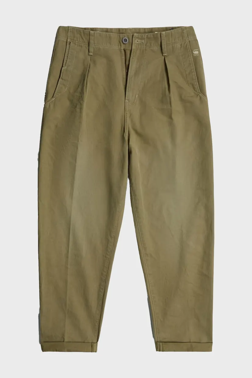 Мужские оливковые чиносы Pleated Chino Relaxed 5