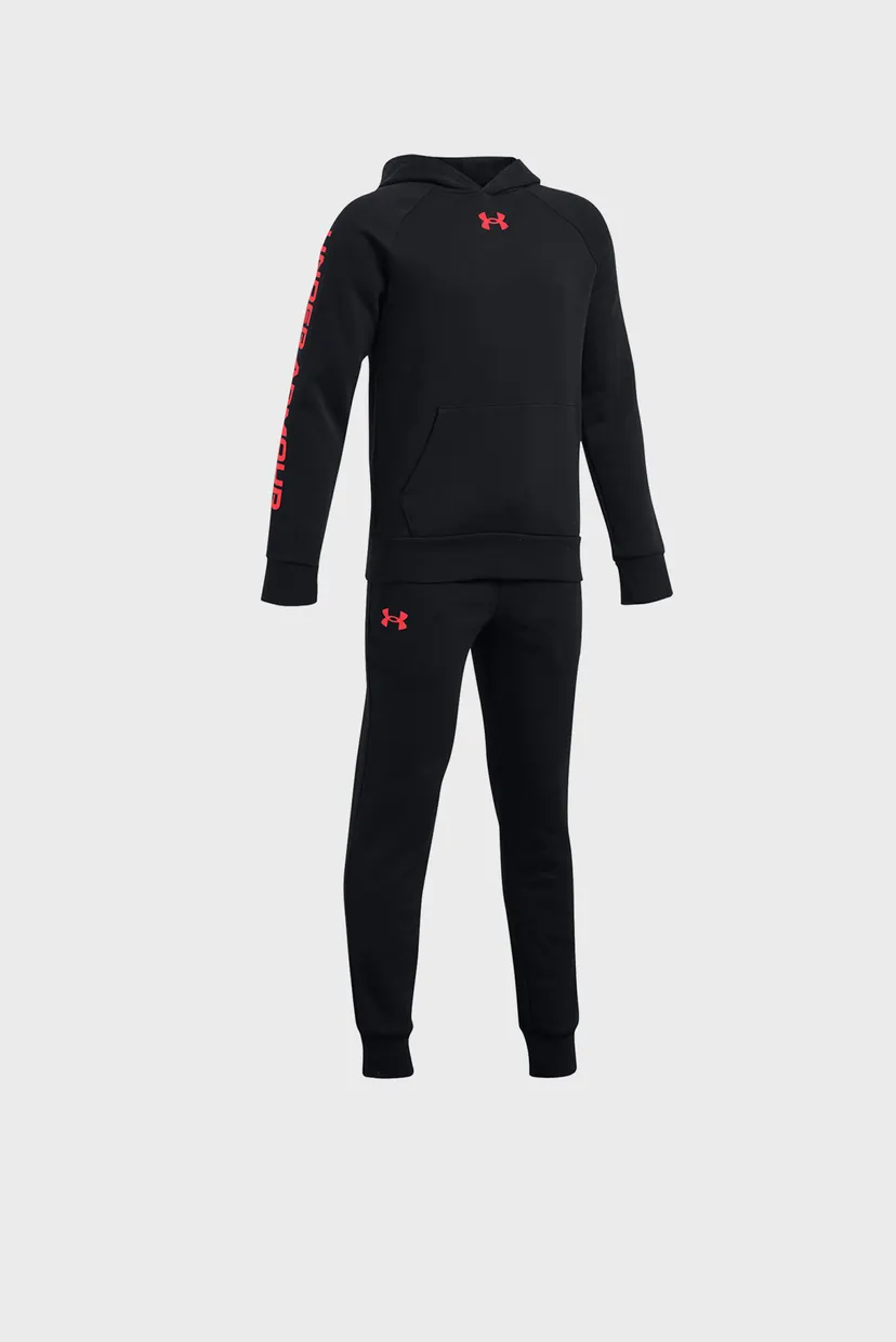 Дитячий чорний спортивний костюм (худі, штани) UA Rival Fleece Suit 3