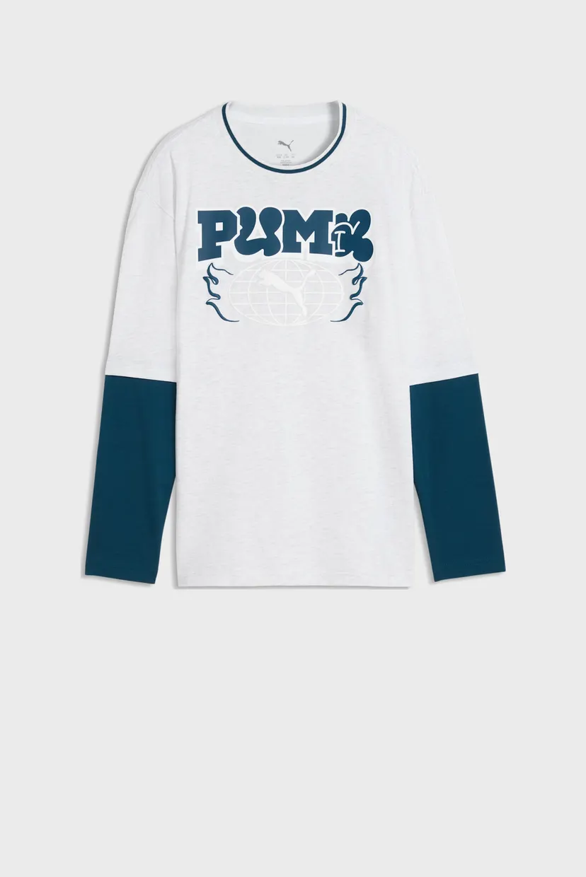 Дитячий білий лонгслів MID 90s Relaxed Layered 4