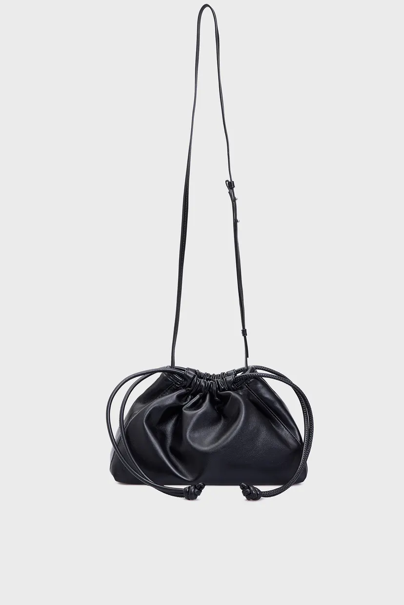 Жіноча чорна сумка GATHERED EW CROSSBODY PU 5