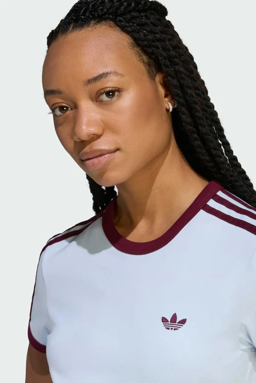 Женское голубое платье Slim 3-Stripes 4