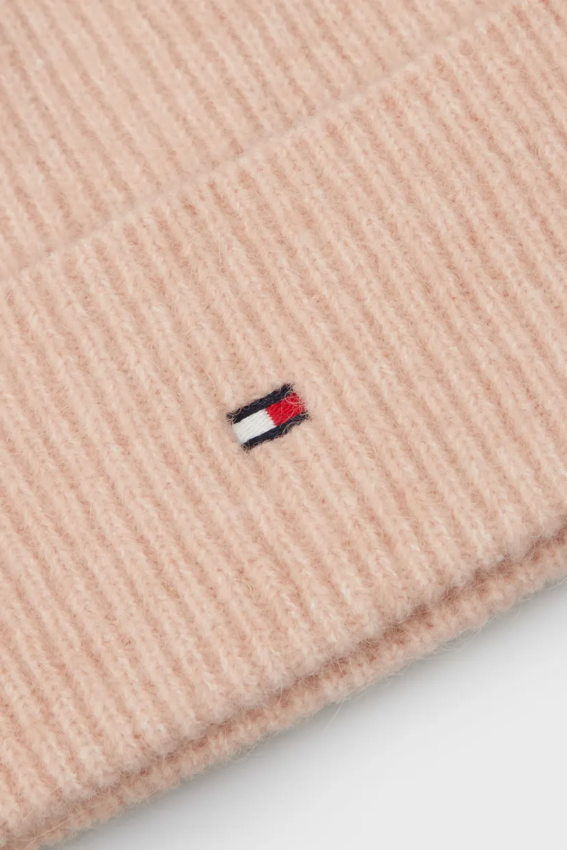 Женская пудровая шапка ESSENTIAL FLAG FUZZY BEANIE 4