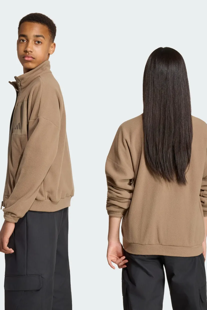 Дитяча коричнева спортивна кофта FUTURE ICONS FULL ZIP FLEECE 3