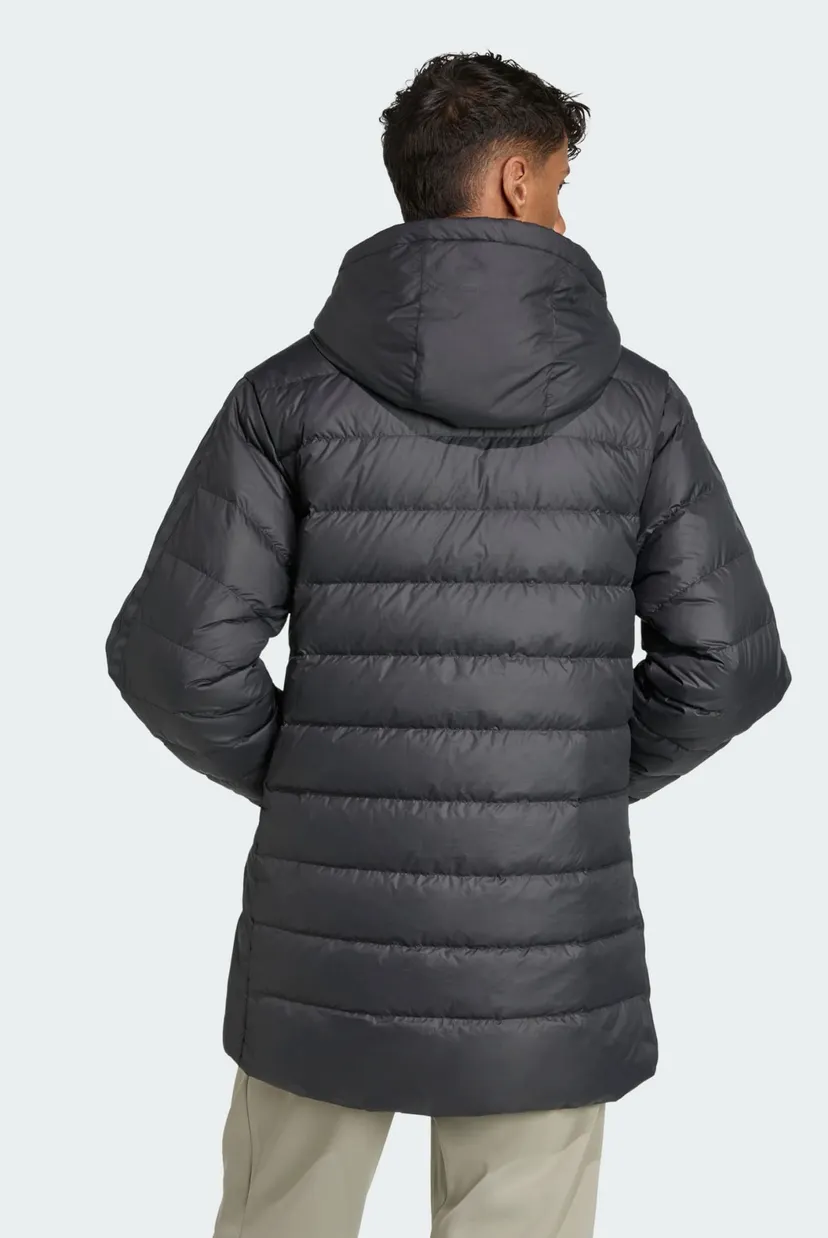 Чоловічий чорний пуховик Essentials CLIMAWARM 3-Stripes 3
