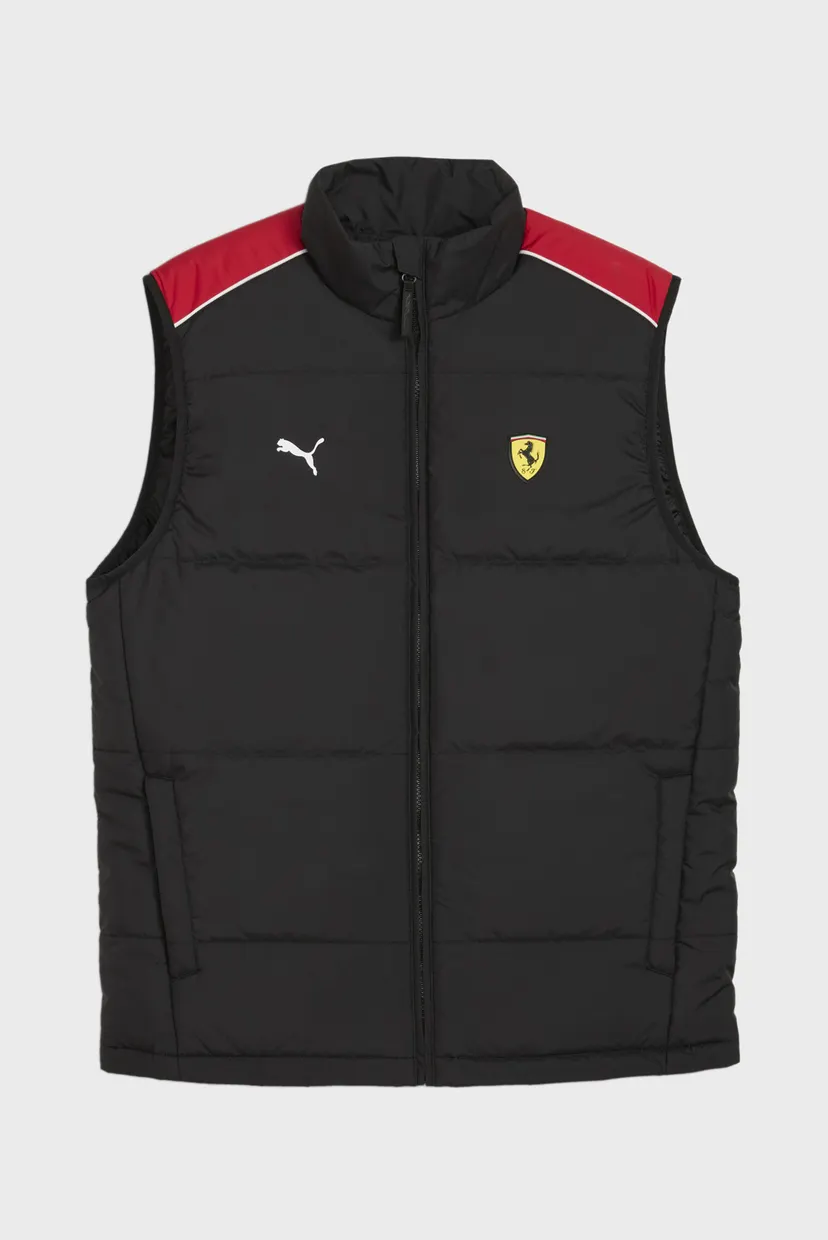 Мужской черный жилет Scuderia Ferrari MT7 Padded Vest Men 6