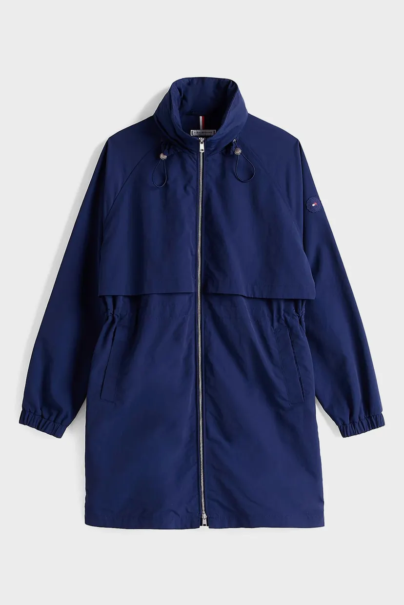 Жіноча темно-синя вітровка LONG NYLON WAISTED WINDBREAKER 5