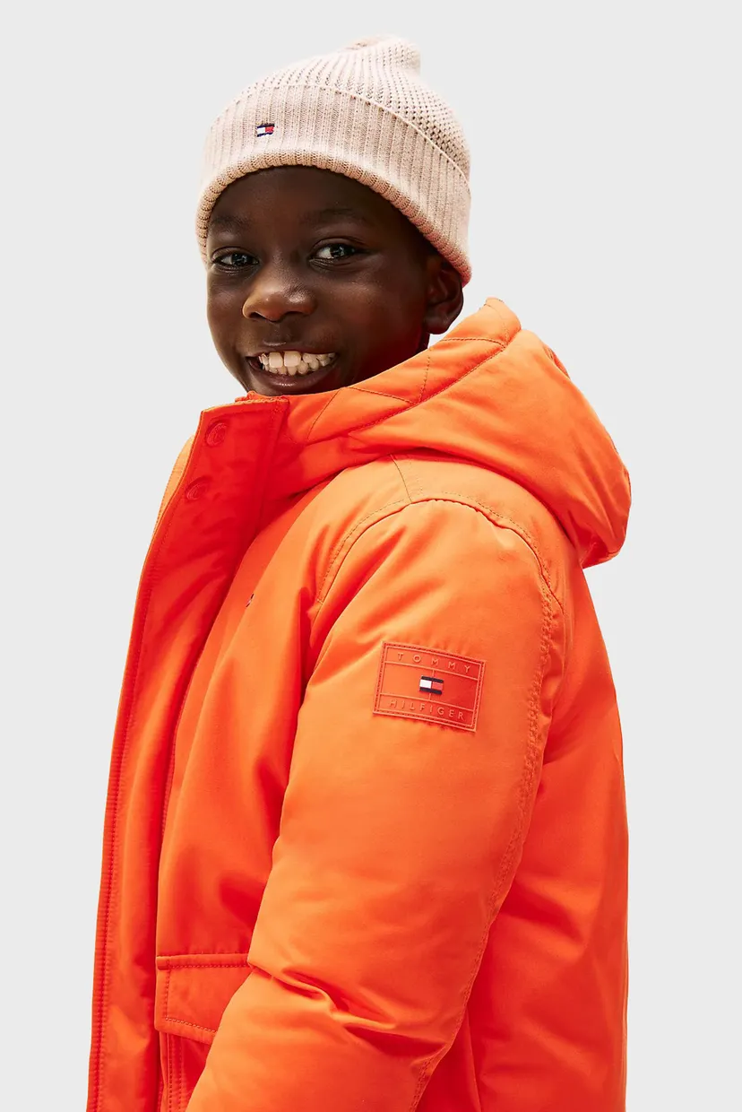 Дитяча помаранчева парка HOODED 4