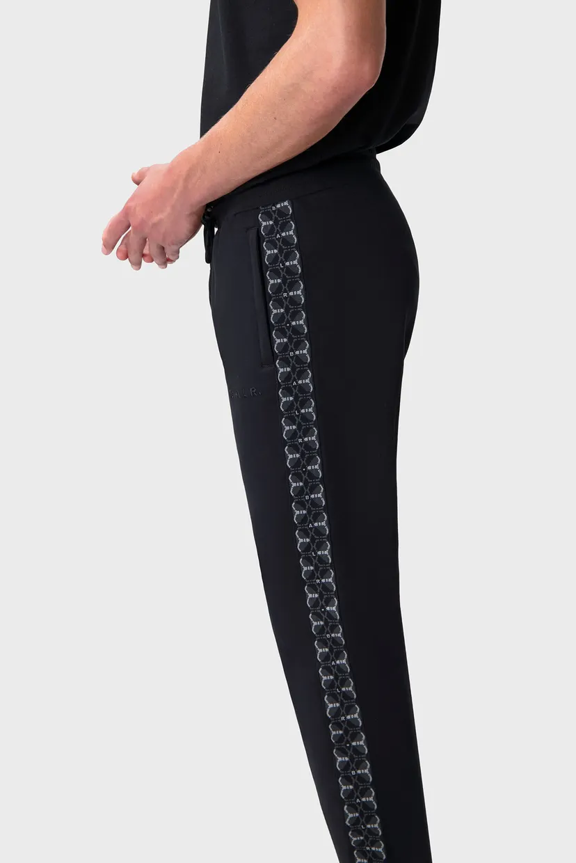 Чоловічі чорні спортивні штани Monogram Tape Regular Fit Track 5