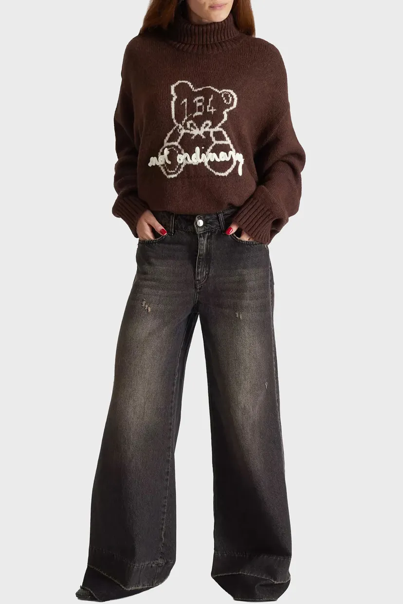 Жіночі темно-сірі джинси 7